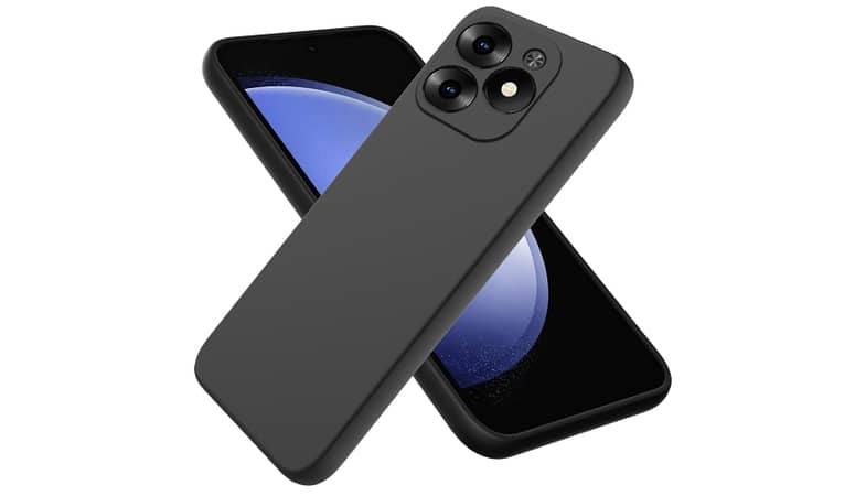 Infinix Hot 40i Soft Case Black TPU Cover Camera Bump Protection Phone Protective Back Cover