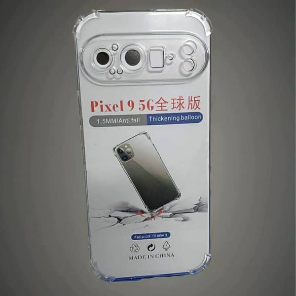 Google Pixel 9 Clear Anti Shock Transparent Jelly Four Corner Bumper 1.5mm back cover