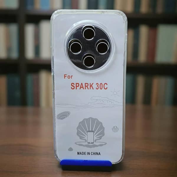 Tecno Spark 30C Transparent Jelly Back Cover Anti-Shock, Dustproof, Scratch-Resistant, Slim Fit Silicone Case