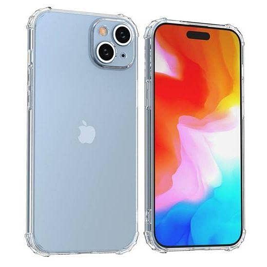 IPhone 15 Plus Clear Anti Shock Transparent Jelly Four Corner Bumper 1.5mm back cover