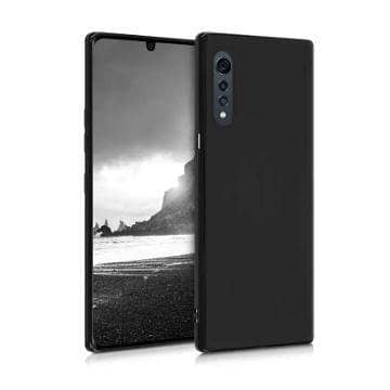 LG Velvet Soft Silicone Black TPU Cover Camera Bump Protection Phone Protective Mobile Back Cover
