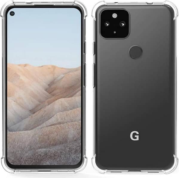 Google Pixel 5A Clear Anti Shock Transparent Jelly Airbag Four Corner Bumper mobile back cover