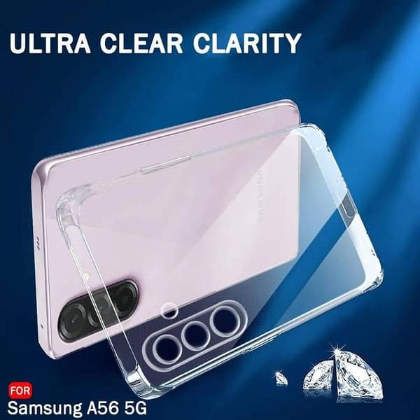 Samsung A56 Clear Anti Shock Dust Proof Anti Dust Transparent Jelly Mobile Back Cover For Samsung Galaxy A56 5G