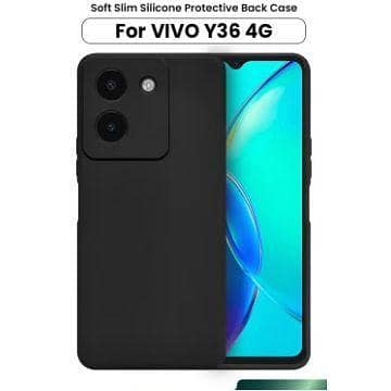 Vivo Y36 TPU Soft Case in Black with Camera Bump Protection - Durable Back Cover for Your Phone