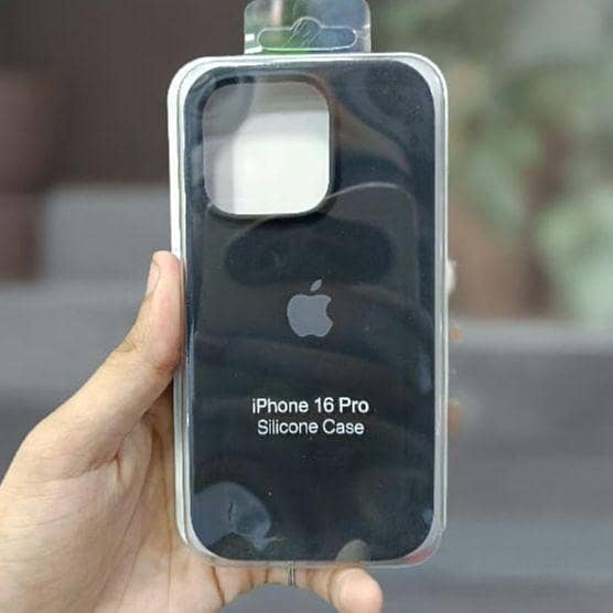 IPhone 16 Pro Silicone Case_Soft TPU Cover Camera Bump Protection Phone Protective Back Cover