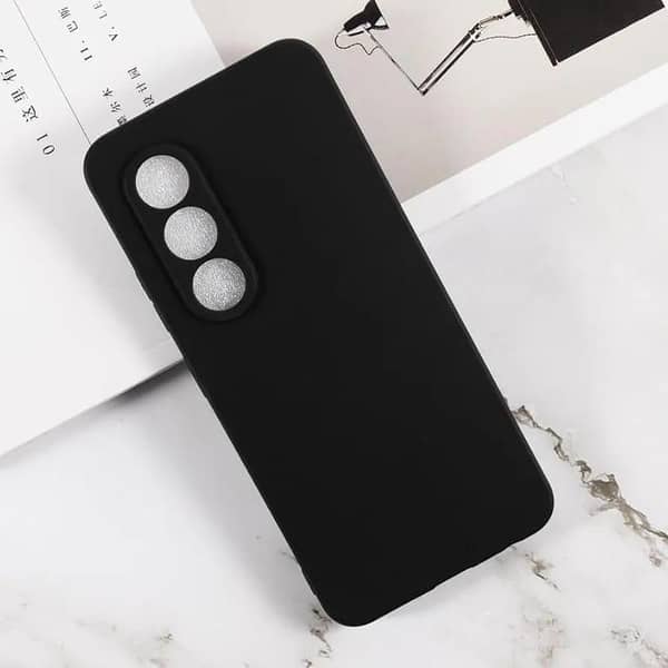 Itel S25 TPU Soft Silicone Black Cover with Camera Bump Protection for Itel S25 Mobile Phone