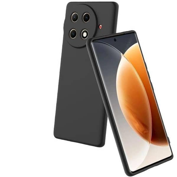 Tecno Camon 30s Soft Silicone Black TPU Cover Camera Bump Protection Phone Protective Mobile Back Cover For Tecno Camon 30s
