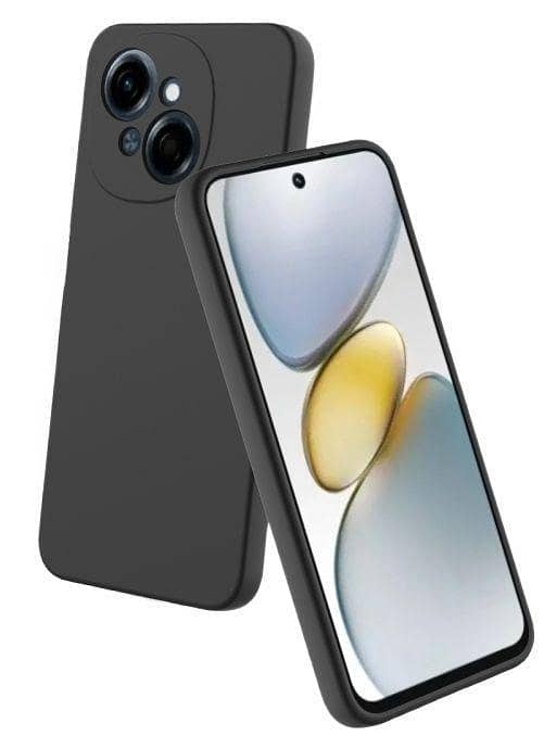 Tecno Pop 9 Soft Silicone Black TPU Cover Camera Bump Protection Phone Protective Mobile Back Cover