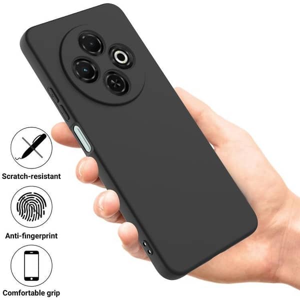 Tecno Spark 30 Soft Silicone Black TPU Cover Camera Bump Protection Phone Protective Back Cover For Tecno Spark 30