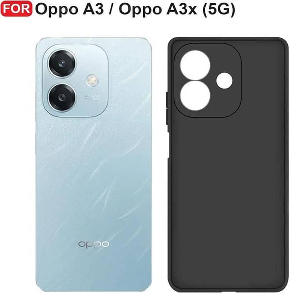 Oppo A3x 4G/5G TPU Soft Silicone Case with Camera Bump Protection - Mobile Back Cover for Oppo A3x 4G