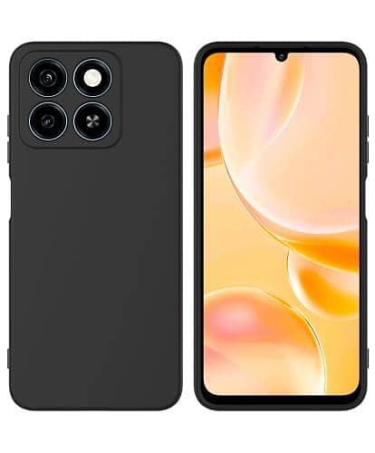 ZTE Blade A55 Soft Silicone Black TPU Cover Camera Bump Protection Phone Protective Mobile Back Cover