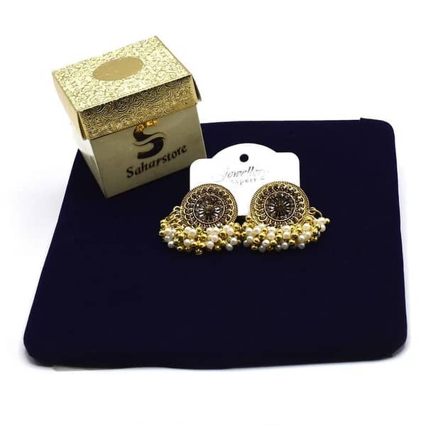 Saharstore duohan Acrylic Drop Earrings for Women - Long Crystal Flower Dangle Water Drop Design