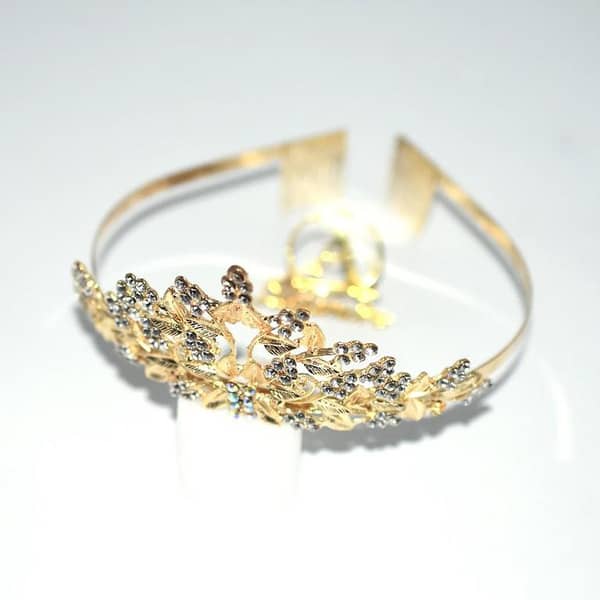 Saharstore Wedding Tiara Crown Headband for Brides - Women's Bridal Accessories