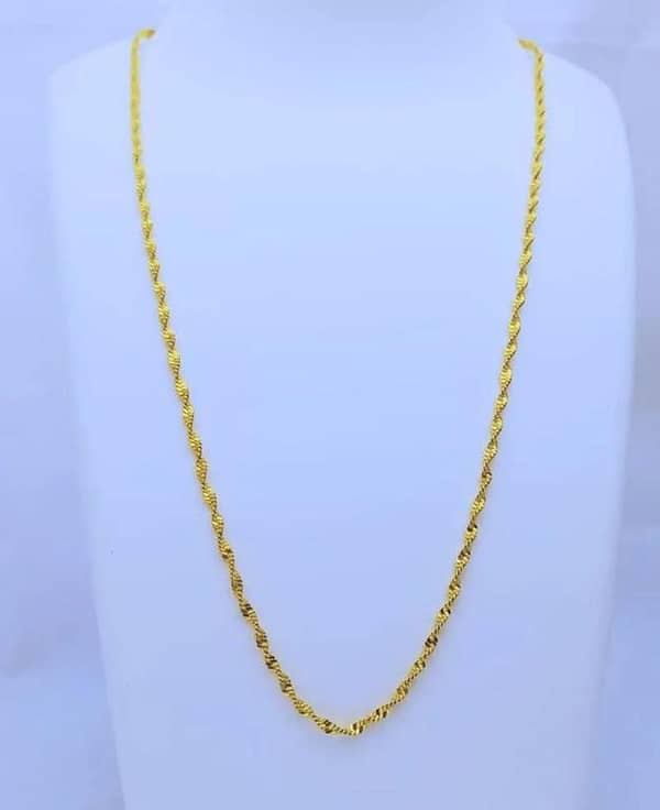 24 INCHES VERY THIN DAILY USE SOUTH INDIAN TRADITIONAL PLAIN CHAIN
