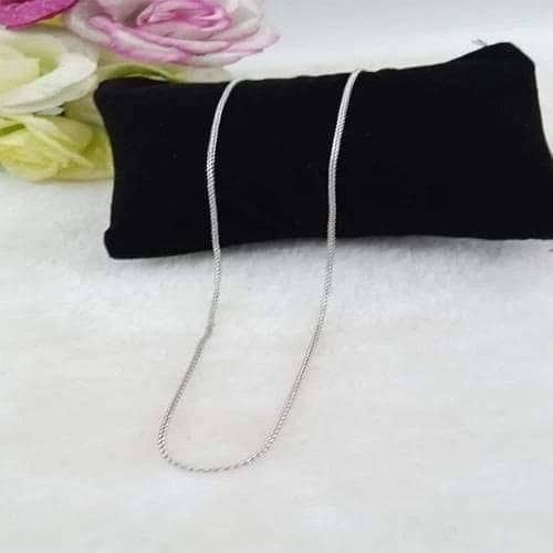 Silver Color Simple Snake Chain by Italian Design for Men and Boys