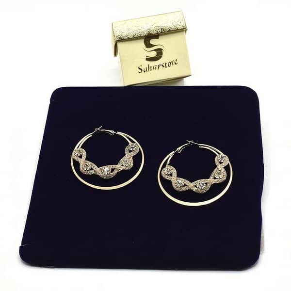 Fancy selvar Needle Geometric Circle Earrings In Europe and America Korea C-shaped Earrings Women Earring Charms egfrgdb7b-1