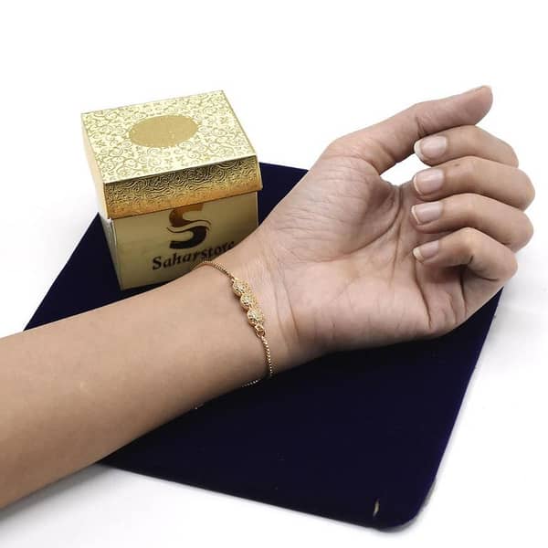 Sterling golden Wedding Bracelet for Women Trendy Elegant Design Crystal Jewelry Party Accessories Gift btfrgda4e-h