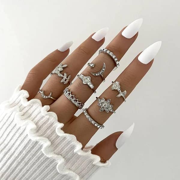 15-Piece Vintage Ring Set for Girls fgfrsrf1y-d by The Jewels Gallery