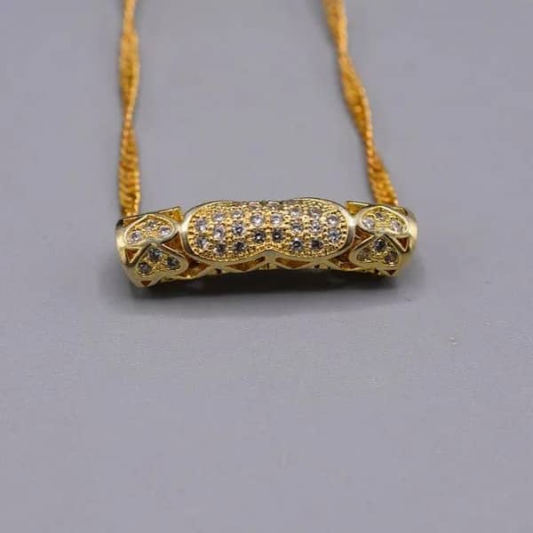 Golden Locket with Chain for Women and Girls