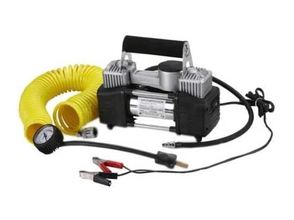 Mutaf Portable 12V Double Cylinder Air Compressor - High Pressure Pump for Quick Inflation