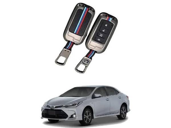 Metal Key Cover For Toyota Corolla Grande 2018
