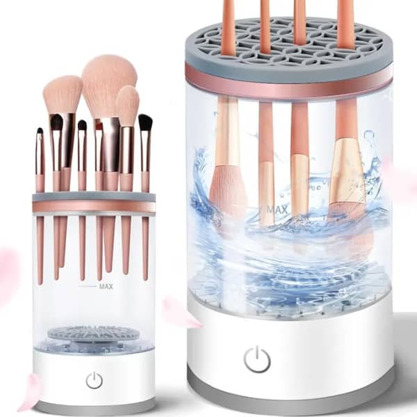 Electric Makeup Brush Cleaner, USB Automatic Cosmetic Brush Cleaner,Upgraded Electric Makeup Brush Cleaner for All Size Beauty Makeup Brushes,Auto-Rotating Brush Cleaner Deep Cleaning