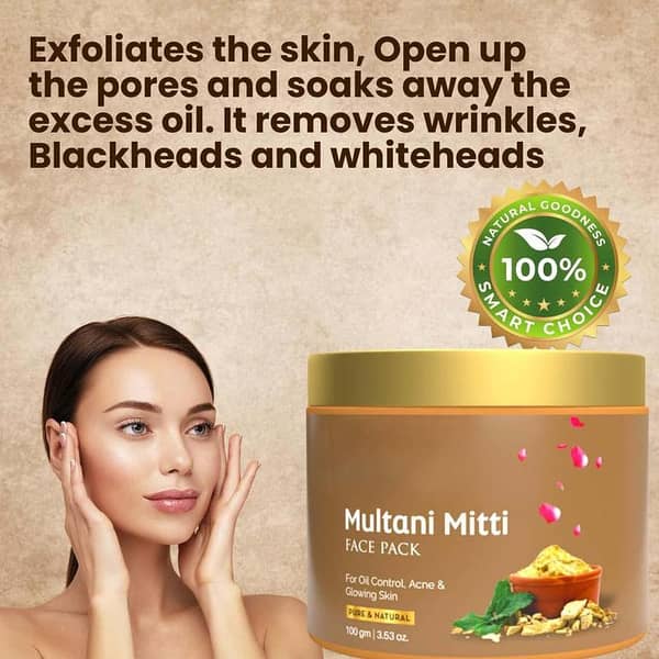Multani Mitti Powder for Face and Body Care by Multani Mad