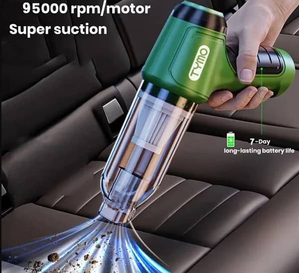 3 in 1 New Car Vacuum Cleaner 95000PA Strong Suction Handheld Wireless Vacuum Cleaner Blower Portable Vacuum Cleaner For Car, PC Laptops Car Accessories And Home Appliances