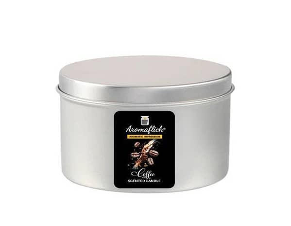 Silver Tin Coffee Candle – Fresh Brewed Aroma