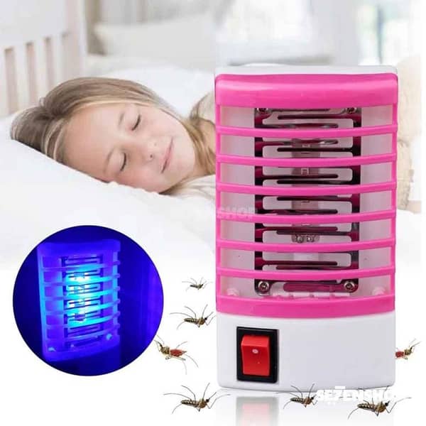 UV Socket Electric LED Mosquito Fly Insect Night Lamp Zapper US Plug