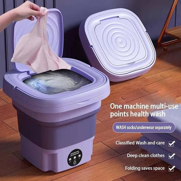 Mini Foldable Washing Machine with Spin Dryer - Portable Washing Machine