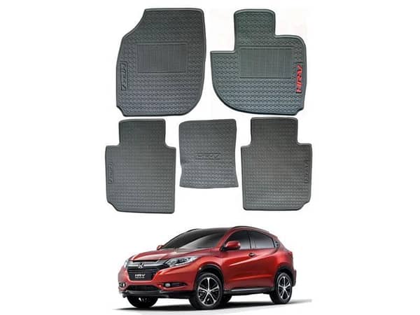 Honda HR-V Waterproof PVC Floor Mats - Durable Complete Set with 3 Pieces for Front and Back