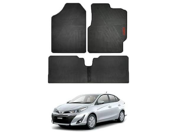 Waterproof PVC Floor Mats for Toyota Yaris - Durable and Easy to Clean, Complete Set of 3