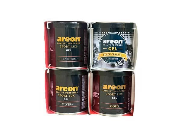 Areon Car Gel Air Freshener 4 Tin Box – Durable Fragrance Solution for Your Vehicle