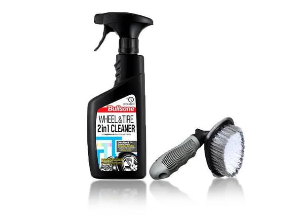 BullSone 2-in-1 Wheel and Tire Cleaner with Tire Brush Edge