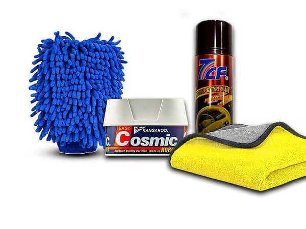 4-in-1 Car Care Kit for Interior and Exterior Maintenance