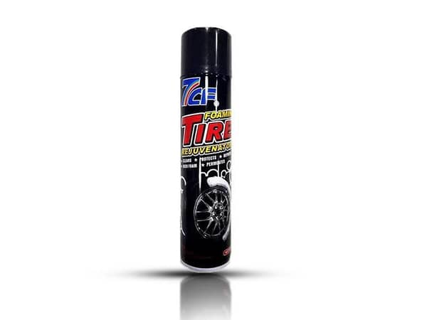 7CF Tire Foaming Cleaner 650ml - Cleans and Restores Rubber for a Fresh Appearance