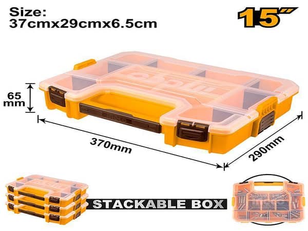 INGCO PBX1511 Plastic Organizer for Storage and Organization
