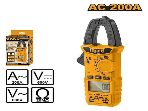 INGCO Digital Ac Clamp Meter Model DCM2001