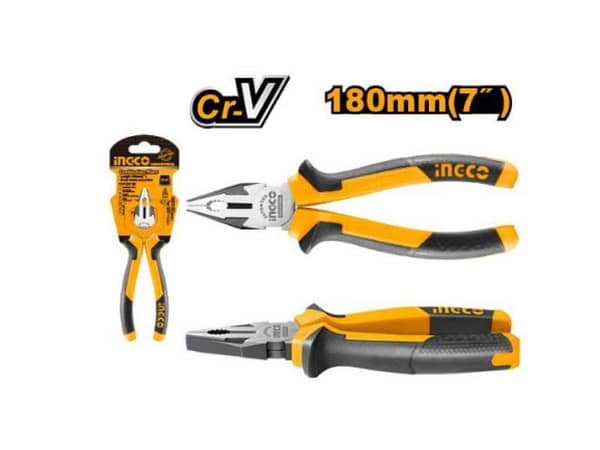 Ingco HCP28188 7" Combination Pliers with TPR Handle