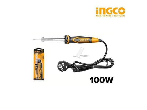 Ingco SI00108 Electric Soldering Iron with 100W Power and Replaceable Tip