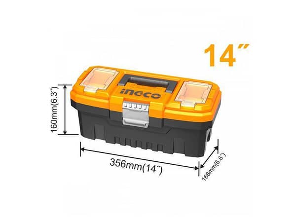 Ingco PBX1402 14-Inch Plastic Tool Box