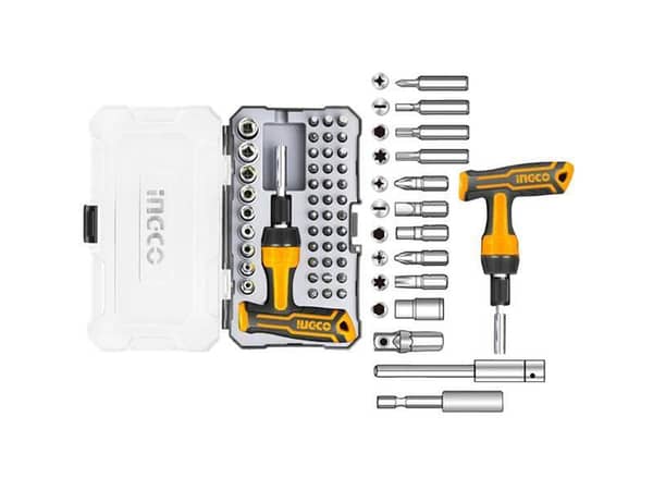 Ingco HKSDB0478 47-Piece T-Handle Wrench and Screwdriver Set