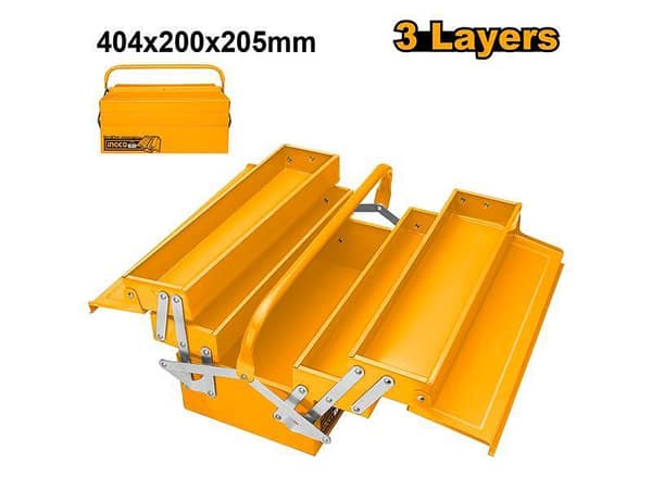 INGCO HTB03 Tool Box - Dimensions 404x200x205mm, 3 Layers