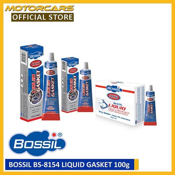 BOSSIL BS-8154 Liquid Gasket 100g - Heat, Oil, Gasoline & LPG Resistant