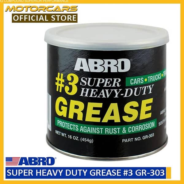 ABRO GR-303 #3 Super Heavy Duty Grease for Automotive Use - Made in the USA
