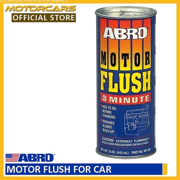 ABRO Motor Flush for Cars - Efficient Engine Cleaning Solution from Abro, Made in USA