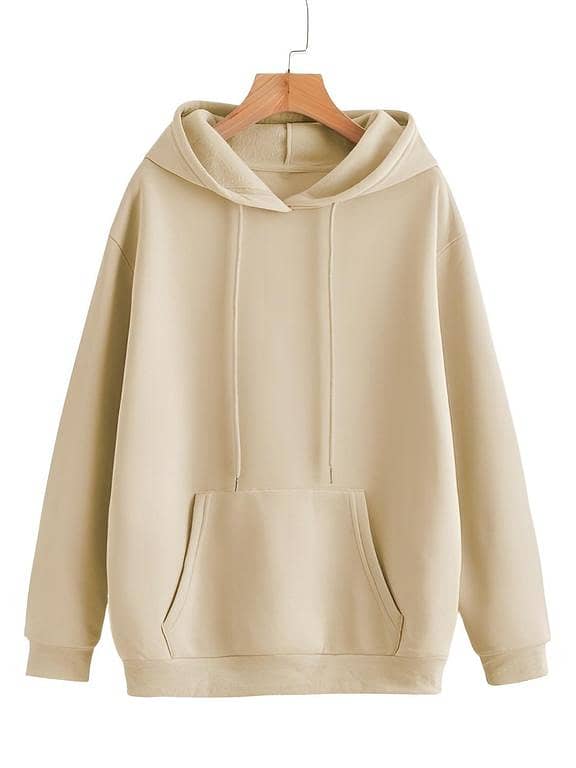 Jack Beos Men's Cream Fleece Pullover Hoodie - Model 23092023