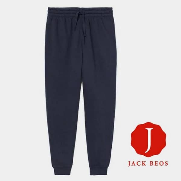 Jack Beos Navy Blue JOGGER PANTS For Men Women