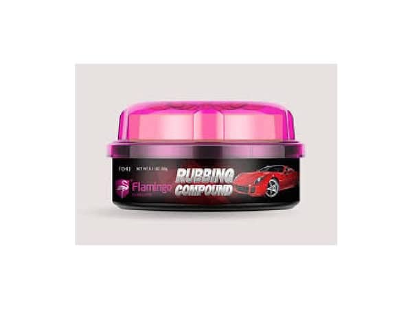 Flamingo Rubbing Compound 230g – Car Paint Cleaner for Swirl, Scratch, and Oxidation Removal